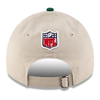 Men's New Era Stone/Green New York Jets 2024 Sideline Historic 9TWENTY Adjustable Hat
