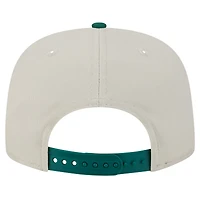 Casquette de golf athlétique à visière snapback New Era Stone/Green New York Jets pour homme