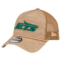 Men's New Era  Tan New York Jets Wheat Camo 9FORTY Adjustable Hat