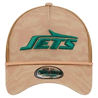 Men's New Era  Tan New York Jets Wheat Camo 9FORTY Adjustable Hat