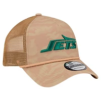 Men's New Era  Tan New York Jets Wheat Camo 9FORTY Adjustable Hat