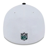 Men's New Era  White/Black York Jets 2023 Sideline 39THIRTY Flex Hat
