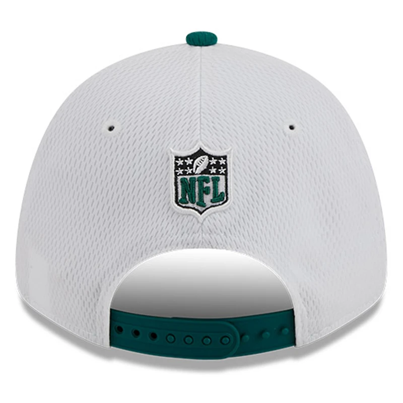 Men's New Era  White/Green New York Jets 2023 Sideline 9FORTY Adjustable Hat