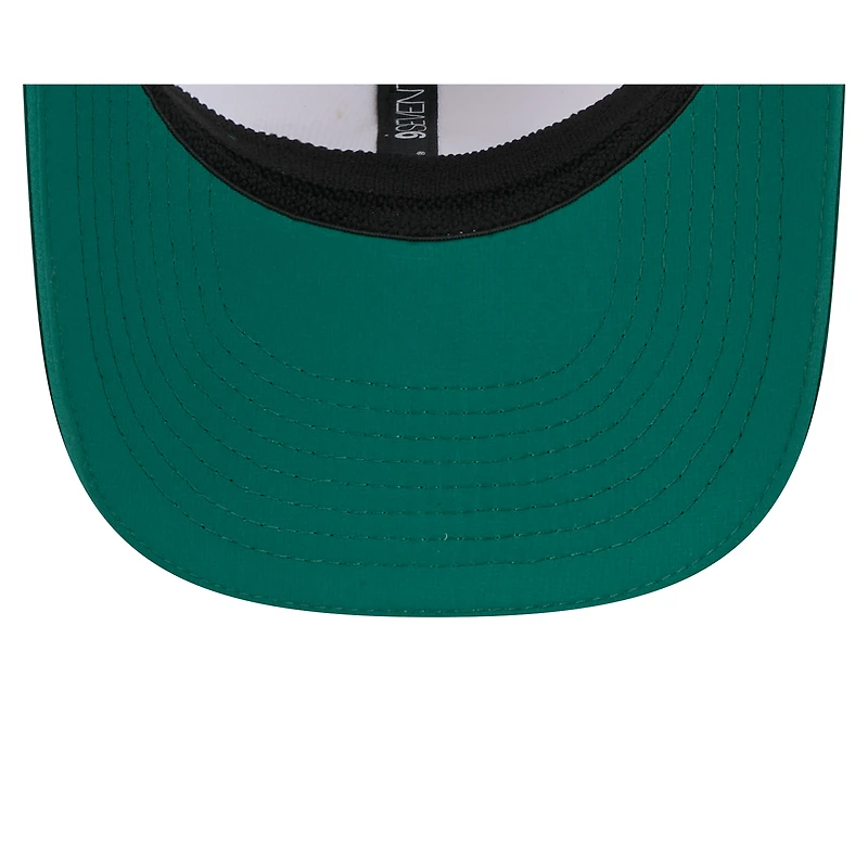 Casquette ajustable New Era 9SEVENTY pour homme, blanche/verte, du camp d'entraînement NFL 2025 des New York Jets