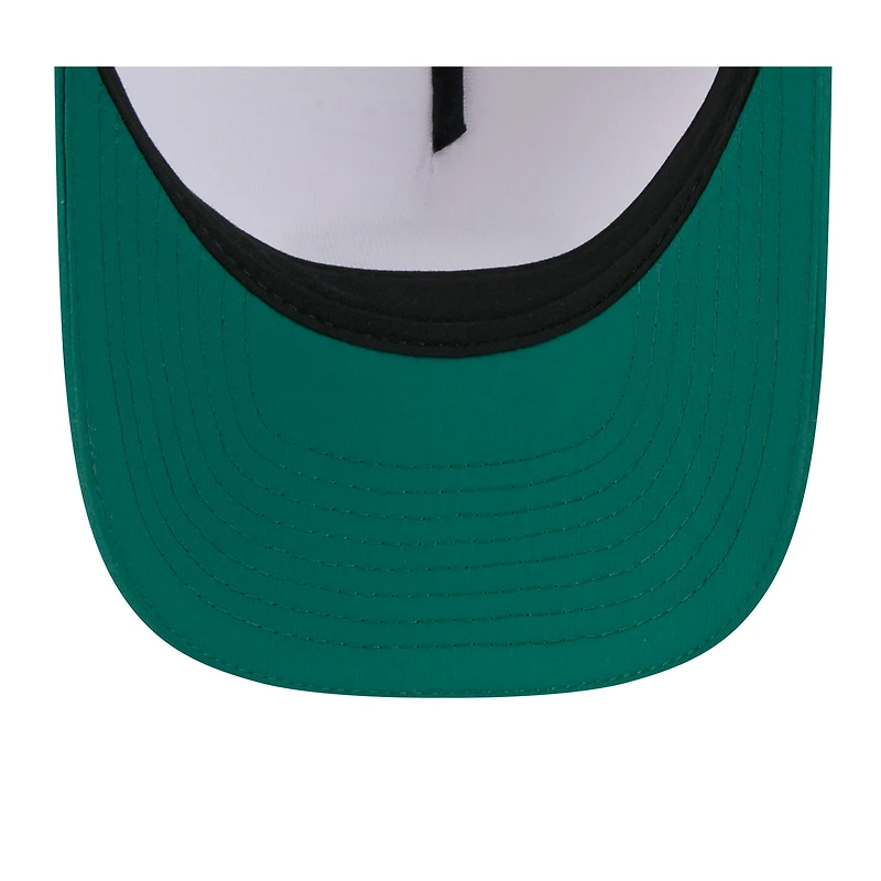 Casquette ajustable New Era 9FORTY pour homme, blanche/verte, du camp d'entraînement NFL 2025 des New York Jets