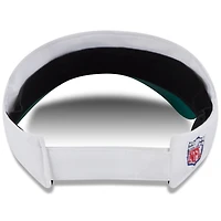 Visière ajustable New Era blanche/verte pour homme