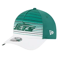 Casquette ajustable New Era New York Jets Adventure Gradient 9FORTY M-Crown A-Frame pour homme, blanche/verte