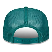 Men's New Era White/Green New York Jets Banger 9FIFTY Trucker Snapback Hat