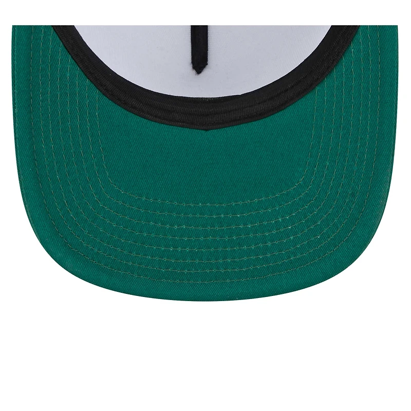 Men's New Era White/Green New York Jets Banger 9FIFTY Trucker Snapback Hat