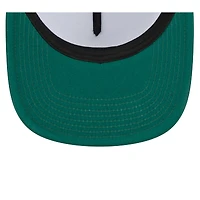 Men's New Era White/Green New York Jets Banger 9FIFTY Trucker Snapback Hat