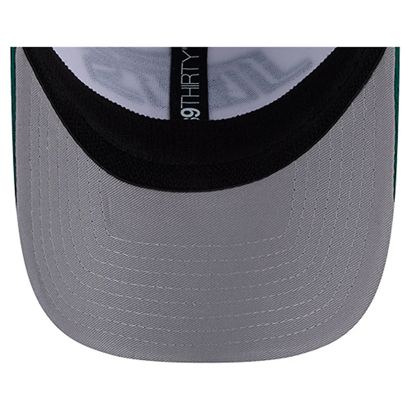 Casquette New Era 39THIRTY Flex blanche/verte pour homme des York Jets Dashmark Rays