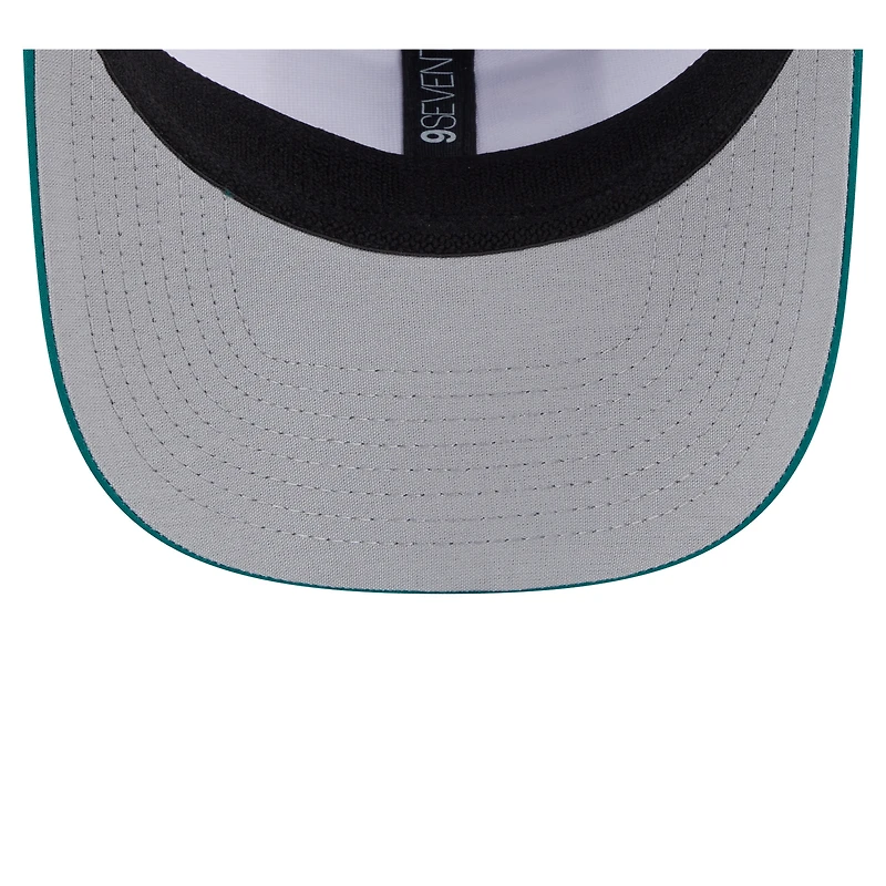 Men's New Era  White/Green New York Jets Established Patch 9SEVENTY Adjustable Hat