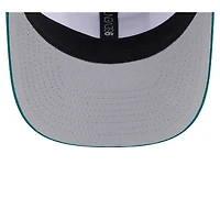 Men's New Era  White/Green New York Jets Established Patch 9SEVENTY Adjustable Hat