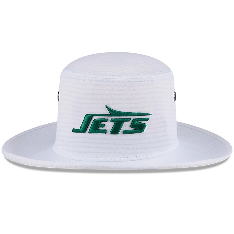 Bob New Era blanc New York Jets 2024 NFL Training Camp Panama pour homme