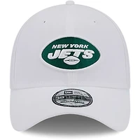 Casquette flexible principale 39THIRTY New Era York Jets pour hommes, blanche