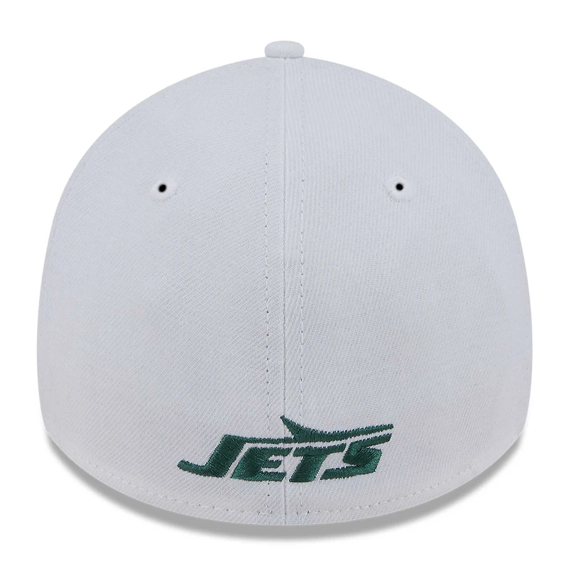 Casquette flexible NFL Iced II 39THIRTY New York Jets Era pour hommes, blanche