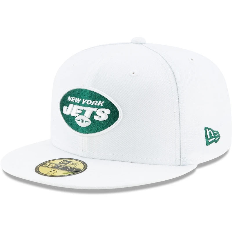 Casquette ajustée New York Jets Omaha 59FIFTY pour homme Era blanche
