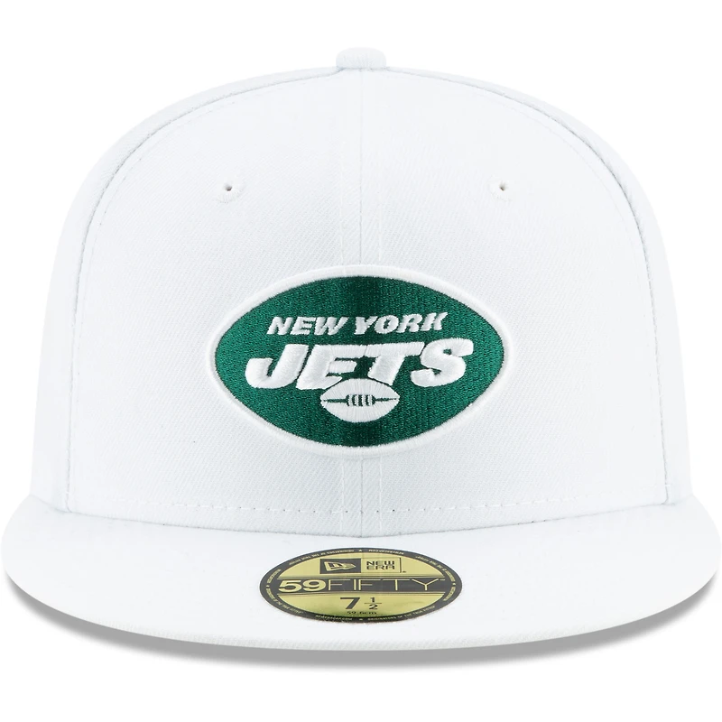 Casquette ajustée New York Jets Omaha 59FIFTY pour homme Era blanche