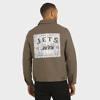 Men's NFL x Darius Rucker Collection by Fanatics Tan New York Jets Trucker Full-Button Jacket
