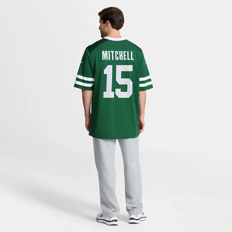Men's Nike Adonai Mitchell Legacy Green New York Jets Team  Game Jersey