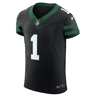 Maillot Nike Ahmad Sauce Gardner noir pour homme des New York Jets Vapor F.U.S.E. Elite. Elite