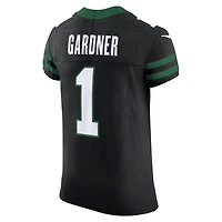 Maillot Nike Ahmad Sauce Gardner noir pour homme des New York Jets Vapor F.U.S.E. Elite. Elite