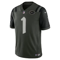 Maillot Nike Ahmad Sauce Gardner Gotham Green pour homme, collection limitée New York Jets 2025 Rivalries