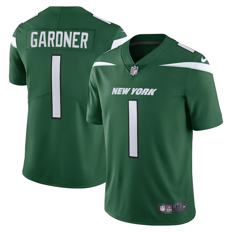 Maillot Nike Ahmad Sauce Gardner vert New York Jets Vapor Limited pour homme
