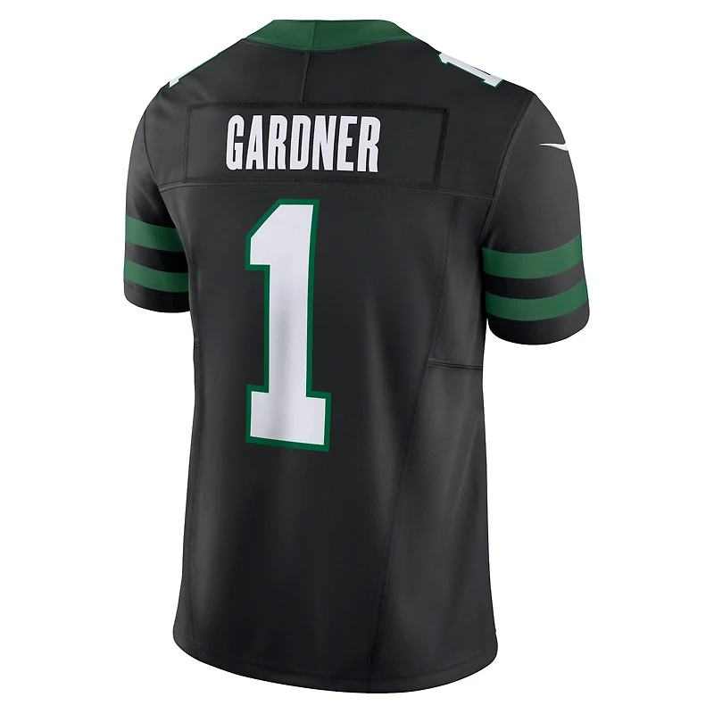 Nike Ahmad Sauce Gardner Legacy pour hommes Noir New York Jets Alternate Vapor F.U.S.E. Maillot limité