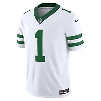 Men's Nike Ahmad Sauce Gardner Legacy White New York Jets Vapor F.U.S.E. Limited Jersey