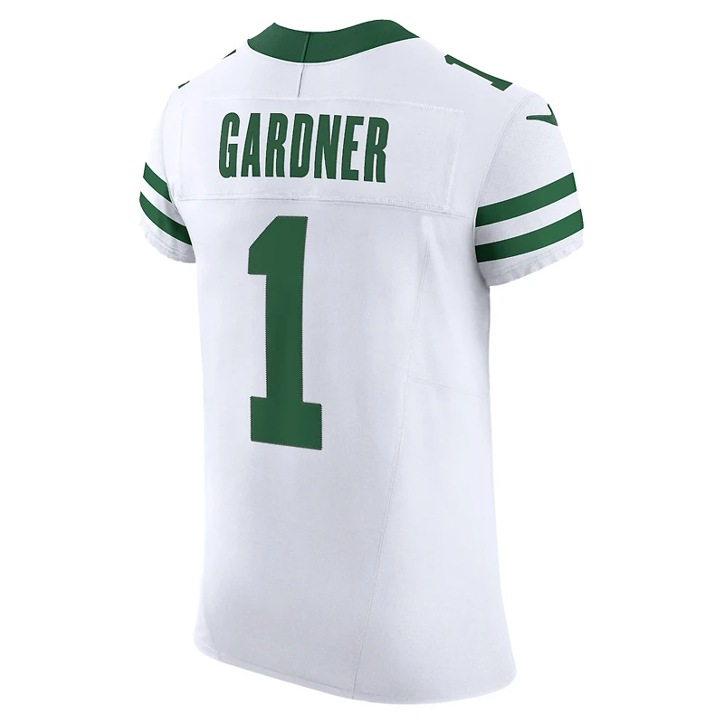 Men's Nike Ahmad Sauce Gardner White New York Jets Alternate Vapor F.U.S.E. Elite Jersey