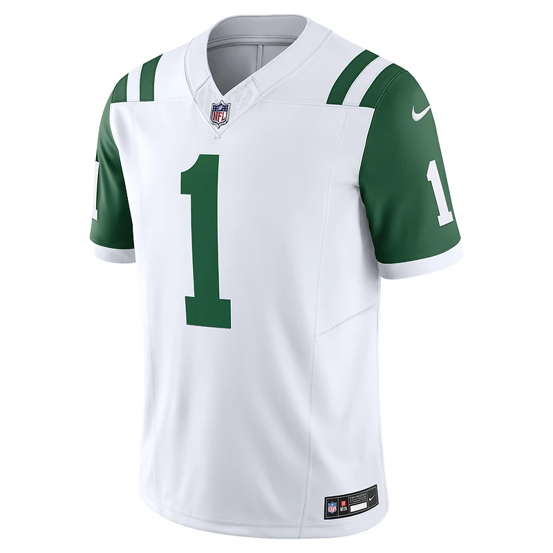 Men's Nike Ahmad Sauce Gardner White New York Jets Classic Alternate Vapor F.U.S.E. Limited Jersey
