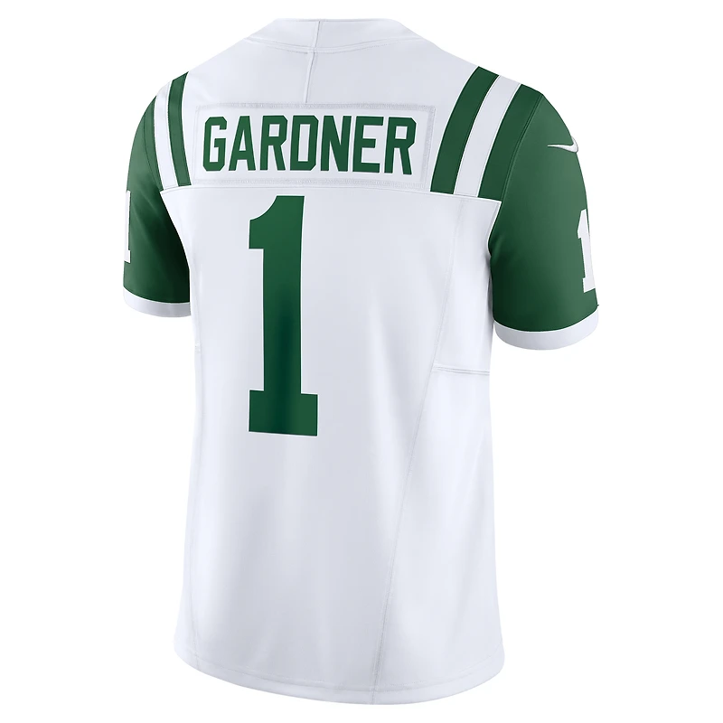 Men's Nike Ahmad Sauce Gardner White New York Jets Classic Alternate Vapor F.U.S.E. Limited Jersey
