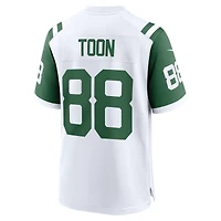 Maillot de match alternatif Nike Al Toon pour homme, blanc, joueur retraité des New York Jets