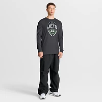 T-shirt Nike Anthracite New York Jets Primetime Legend Icon Performance à manches longues pour homme
