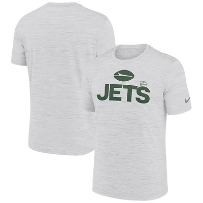 Men's Nike Ash New York Jets Blitz Velocity Modern Dri-FIT T-Shirt