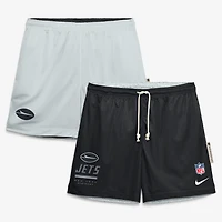 Short réversible Nike Dri-FIT noir/platine New York Jets pour homme