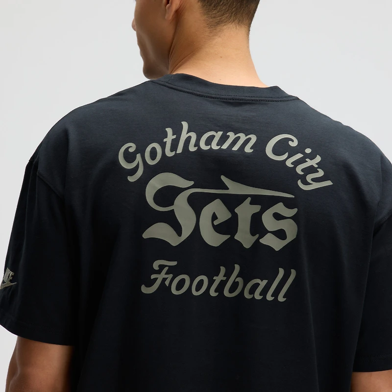 Men's Nike Black New York Jets 2025 Rivalries Collection Essential Max90 T-Shirt