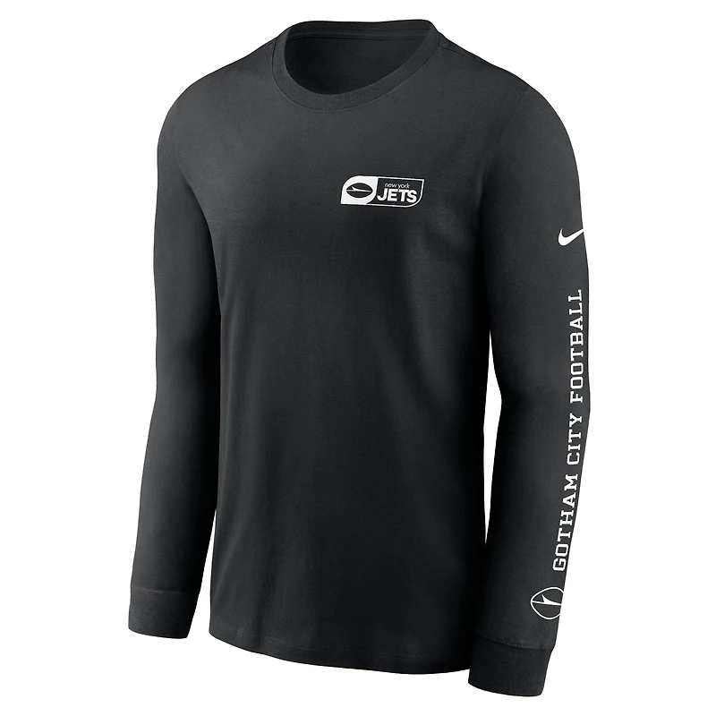 Men's Nike Black New York Jets All Out Long Sleeve T-Shirt