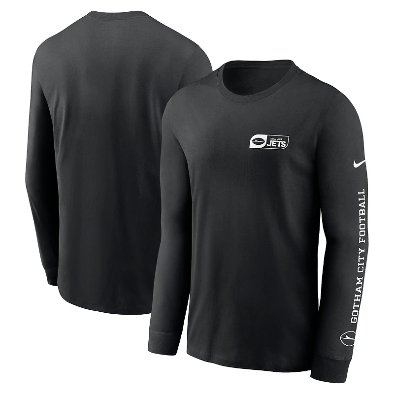 Men's Nike Black New York Jets All Out Long Sleeve T-Shirt