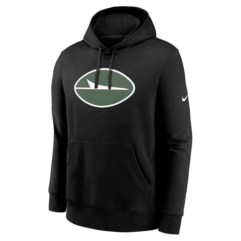 Men's Nike Black New York Jets Club Fleece Pullover Hoodie