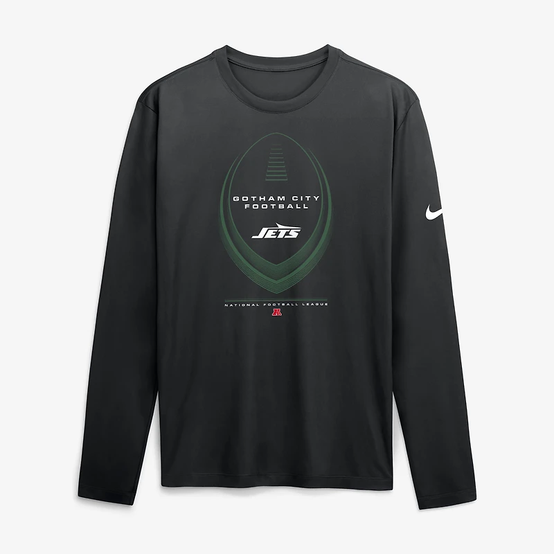 Men's Nike Black New York Jets Legend Icon Dri-FIT Long Sleeve T-Shirt
