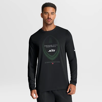 Men's Nike Black New York Jets Legend Icon Dri-FIT Long Sleeve T-Shirt