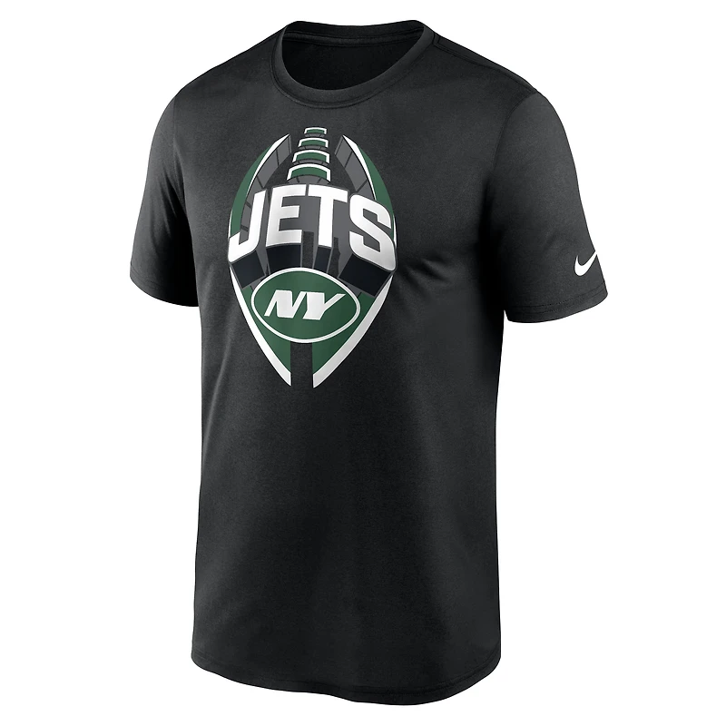 T-shirt Nike Performance Legend Icon des New York Jets pour homme, noir
