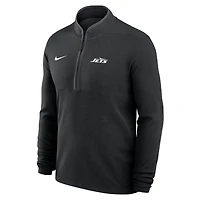 Men's Nike Black New York Jets Lightweight Victory Dri-FIT Half-Zip Pullover