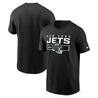 Men's Nike Black New York Jets Primetime Helmet Essential T-Shirt