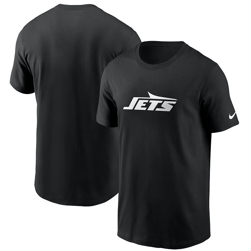 Men's Nike Black New York Jets Primetime Logo Essential T-Shirt