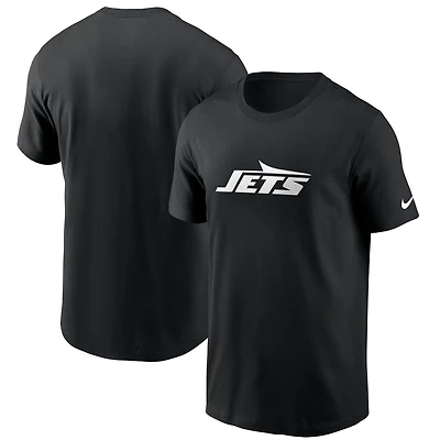 Men's Nike Black New York Jets Primetime Logo Essential T-Shirt