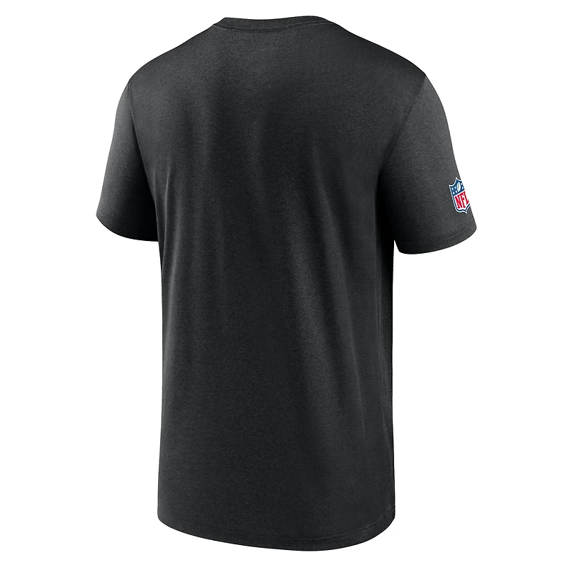 T-shirt Nike noir Dri-FIT pour homme, motif légende des New York Jets