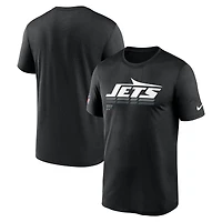 T-shirt Nike noir Dri-FIT pour homme, motif légende des New York Jets